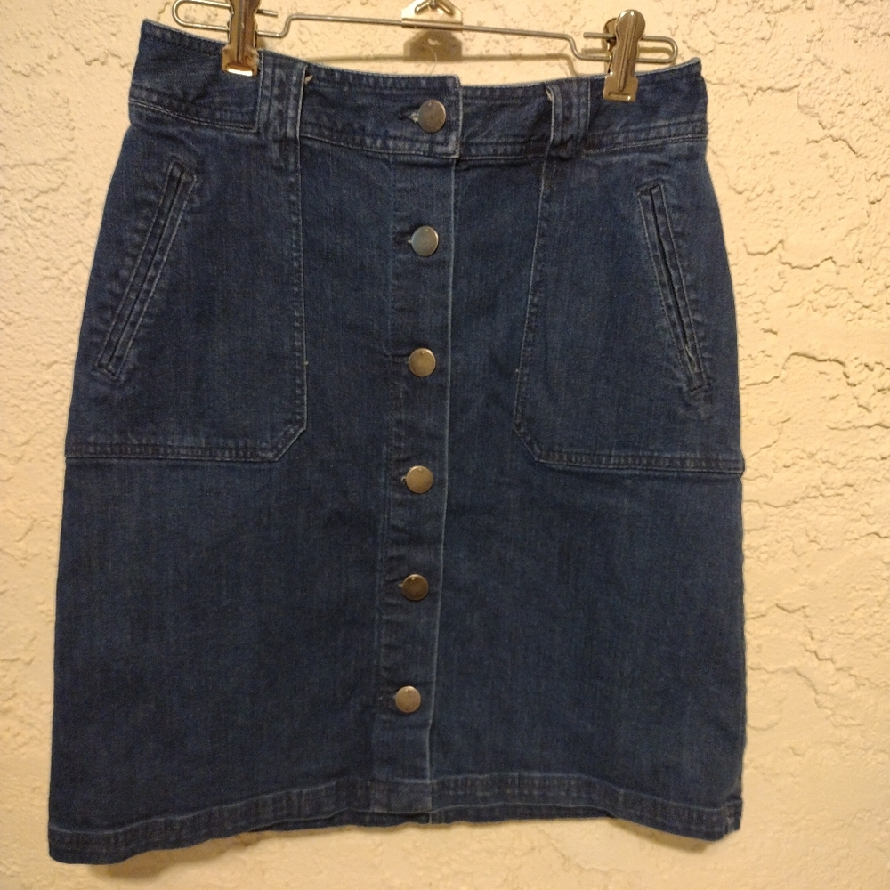 a.new.day | Above Knee High Waist Denim Skirt Sz.4